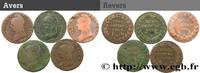 FRANCE Lot de 5 Cinq centimes Dupré, grand module DIRECTOIRE s.l. n.d. (28mm, -g, 6h) -