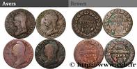 FRANCE Lot de 4 Cinq centimes Dupré, grand module DIRECTOIRE s.l. n.d. (28mm, -g, 6h) -