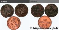 FRANCE Lot de 3 Un centime Dupré DIRECTOIRE Paris n.d. (18mm, 1,80g, 5h) -
