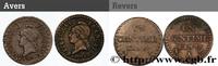 FRANCE Lot de 2 Un centime Dupré DIRECTOIRE Paris n.d. (18mm, 1,80g, 5h) -