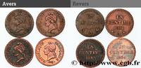 FRANCE Lot de 4 Un centime Dupré DIRECTOIRE Paris n.d. (18mm, 1,80g, 5h) -
