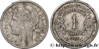 FRANCE 1 franc Morlon, légère, frappe médaille PROVISIONAL GOVERNEMENT OF THE FRENCH REPUBLIC Beaumont-Le-Roger 1946 (23mm, 1,28g, 12h) -
