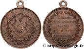 FRANCE LES BIENFAITEURS RÉUNIS LOGES A L’ORIENT DE PARIS - LOGES PARISIENNES 1866 (27mm, 8,7g, 12h) -