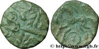 FRANCE Bronze composite au cheval AMBIANI (Area of Amiens) Amiens (80) c. 60-40 AC. (14mm, 1,84g, 6h) -