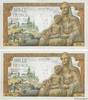 FRANCE 1000 Francs DÉESSE DÉMÉTER Consécutifs FRANCE 1000 Francs DÉESSE DÉMÉTER Consécutifs 1942 UNC- -