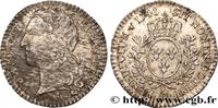 FRANCE Dixième d'écu aux branches d’olivier, tête ceinte LOUIS XV THE BELOVED Rennes 1741 (21mm, 2,94g, 6h) -