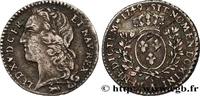 FRANCE Dixième d'écu aux branches d’olivier, tête ceinte LOUIS XV THE BELOVED Paris 1749 (21mm, 2,89g, 6h) -