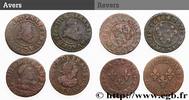 FRANCE Double tournois, lot de 4 ex. LOUIS XIII Ateliers divers n.d. (20,5mm, 12,14g, 6h) -