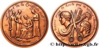 FRANCE Médaille, l’art de la coiffure MUSIQUE, ARTS ET CONCERTS Monnaie de Paris 1982 (75,5mm, 199,8g, 12h) -