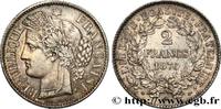 FRANCE 2 francs Cérès, avec légende III REPUBLIC Paris 1870 (27mm, 10,02g, 6h) -