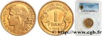 FRANCE 1 franc Morlon III REPUBLIC Paris 1935 (23mm, 4g, 6h) -