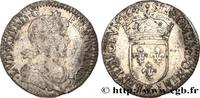 FRANCE Douzième d'écu, portrait à la mèche longue LOUIS XIV THE SUN KING Bordeaux 1648 (20,5mm, 2,01g, 6h) -