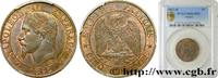 FRANCE Cinq centimes Napoléon III, tête laurée SECOND EMPIRE Bordeaux 1862 (25mm, g, 6h) -