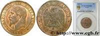 FRANCE Cinq centimes Napoléon III, tête laurée SECOND EMPIRE Paris 1865 (25mm, 5g, 6h) -