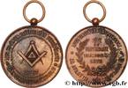 FRANCE UNION ET PERSÉVÉRANCE LOGES A L’ORIENT DE PARIS - LOGES PARISIENNES n.d. (37mm, 19,27g, 12h) -