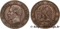 FRANCE Deux centimes Napoléon III, tête nue SECOND EMPIRE Lyon 1854 (20mm, g, 6h) -