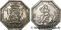 FRANCE Jeton octogonal Ar 32, Joseph Seurrat de Guillevil L'ORLÉANAIS - Noblesse et villes 1780 (32mm, 13,72g, 12h) -