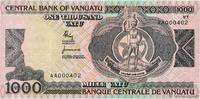 VANUATU 1000 Vatu Petit numéro VANUATU 1000 Vatu Petit numéro 1982 UNC- -