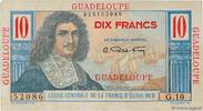 GUADELOUPE 10 Francs Colbert GUADELOUPE 10 Francs Colbert 1946 UNC- -