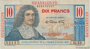 GUADELOUPE 10 Francs Colbert GUADELOUPE 10 Francs Colbert 1946 AU- -