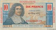 GUADELOUPE 10 Francs Colbert GUADELOUPE 10 Francs Colbert 1946 AU- -