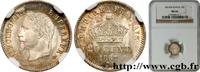 FRANCE 20 centimes Napoléon III, tête laurée, grand modul SECOND EMPIRE Strasbourg 1867 (16mm, 1g, 6h) -