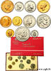 MONACO Série FDC (1, 5, 10 et 20 Centimes, 1/2, 1, 2, 5 e MONACO Paris 1982 (mm, g, h) -