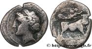 Classic 3 (350 BC to 323 BC) Demi-nomos ou drachme CAMPANIA - NEAPOLIS Naples, Campanie c. 275-250 AC. (17mm, 3,01g, 9h) -