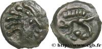 FRANCE Potin à la tête “d’indien” et au sanglier SENONES (Area of Sens) c. avant 52 AC. (17mm, 3,84g, 9h) -