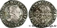 FRANCE Demi-franc au col plat THE LEAGUE. COINAGE IN THE NAME OF HENRY III Toulouse 1590 (29mm, 5,60g, 10h) -