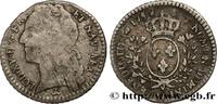 FRANCE Dixième d'écu aux branches d’olivier, tête ceinte LOUIS XV THE BELOVED Montpellier 1752 (22mm, 2,81g, 6h) -