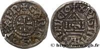 FRANCE Denier à la légende chrétienne CHARLES II LE CHAUVE / THE BALD Orléans ? s.m. (20mm, 1,33g, 3h) -