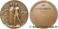 FRANCE Médaille, Centenaire de l’Algérie ALGÉRIE - TROISIÈME RÉPUBLIQUE 1930 (60,5mm, 88,6g, 12h) -