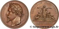 FRANCE Médaille, Exposition universelle, La France couron EXPOSITIONS UNIVERSELLES (1855) (67,5mm, 162,5g, 12h) -