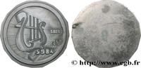 FRANCE Médaille uniface, La Parfaite Harmonie, 175e anniv FRANC - MAÇONNERIE 1984 (80mm, 163,7g, 12h) -