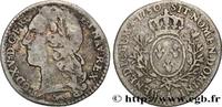 FRANCE Dixième d'écu aux branches d’olivier, tête ceinte LOUIS XV THE BELOVED Paris 1750 (21mm, 2,81g, 6h) -