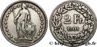 SWITZERLAND 2 Francs Helvetia SWITZERLAND Berne 1901 (27,2mm, 9,81g, 6h) -