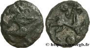 FRANCE Bronze au personnage courant et à l’androcéphale GALLIA BELGICA - BELLOVACI (Area of Beauvais) Beauvais (60) c. Ier siècle avant J.-C. (17mm, 2,52g, 12h) -