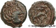 FRANCE Bronze YLLYCCI à l’oiseau, classe IX SENONES (Area of Sens) c. avant 52 AC. (17,5mm, 2,80g, 2h) -