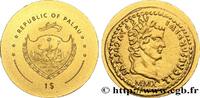 PALAU 1 Dollar série monnaies romaines : aureus de Tibèr PALAU 2010 (11mm, 0,50g, 12h) -