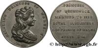 FRANCE Médaille, Mariage du prince Georges avec la Prince AMOUR ET MARIAGE 1795 (35,5mm, 16,33g, 12h) -