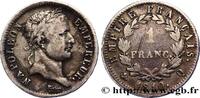 FRANCE 1 franc Napoléon Ier tête laurée, Empire français PREMIER EMPIRE / FIRST FRENCH EMPIRE Perpignan 1810 (23mm, 5g, 6h) -