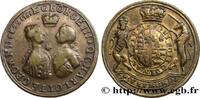 FRANCE Médaille, Couronnement de Georges III et Charlotte GRANDE-BRETAGNE - GEORGES III 1761 (32,5mm, 9,42g, 6h) -
