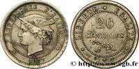 HAITI - REPUBLIC Essai de 20 centimes buste au pégase HAITI - REPUBLIC 1877 (23mm, 5,09g, 6h) -