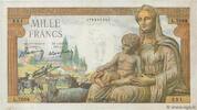 FRANCE 1000 Francs DÉESSE DÉMÉTER FRANCE 1000 Francs DÉESSE DÉMÉTER 1943 VF -