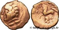 FRANCE Statère d’électrum à la tête casquée, droit et rev PICTONES (Area of Poitiers) Poitiers (86) Ier siècle avant J.-C. (20,5mm, 6,49g, 1h) -