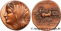 FRANCE Médaille antiquisante, Seize Litrai de Sicile NUMISMATIQUE Monnaie de Paris 1968 (60mm, 177,1g, 2h) -