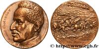 FRANCE Médaille, Mikhail Cholokhov LITTÉRATURE : ÉCRIVAINS/ÉCRIVAINES - POÈTES Monnaie de Paris 1981 (79,5mm, 345,8g, 12h) -