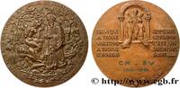 FRANCE Médaille, Noces d’or de Louis et Suzanne AMOUR ET MARIAGE 1981 (76,5mm, 216,2g, 12h) -