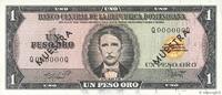 DOMINICAN REPUBLIC 1 Peso Oro Spécimen DOMINICAN REPUBLIC 1 Peso Oro Spécimen 1964 UNC -